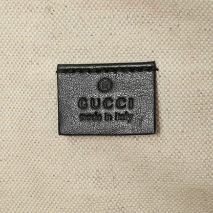Exclusive Gucci Black Calfskin GG Tennis Embossed Pocket Belt Bag — Detail View