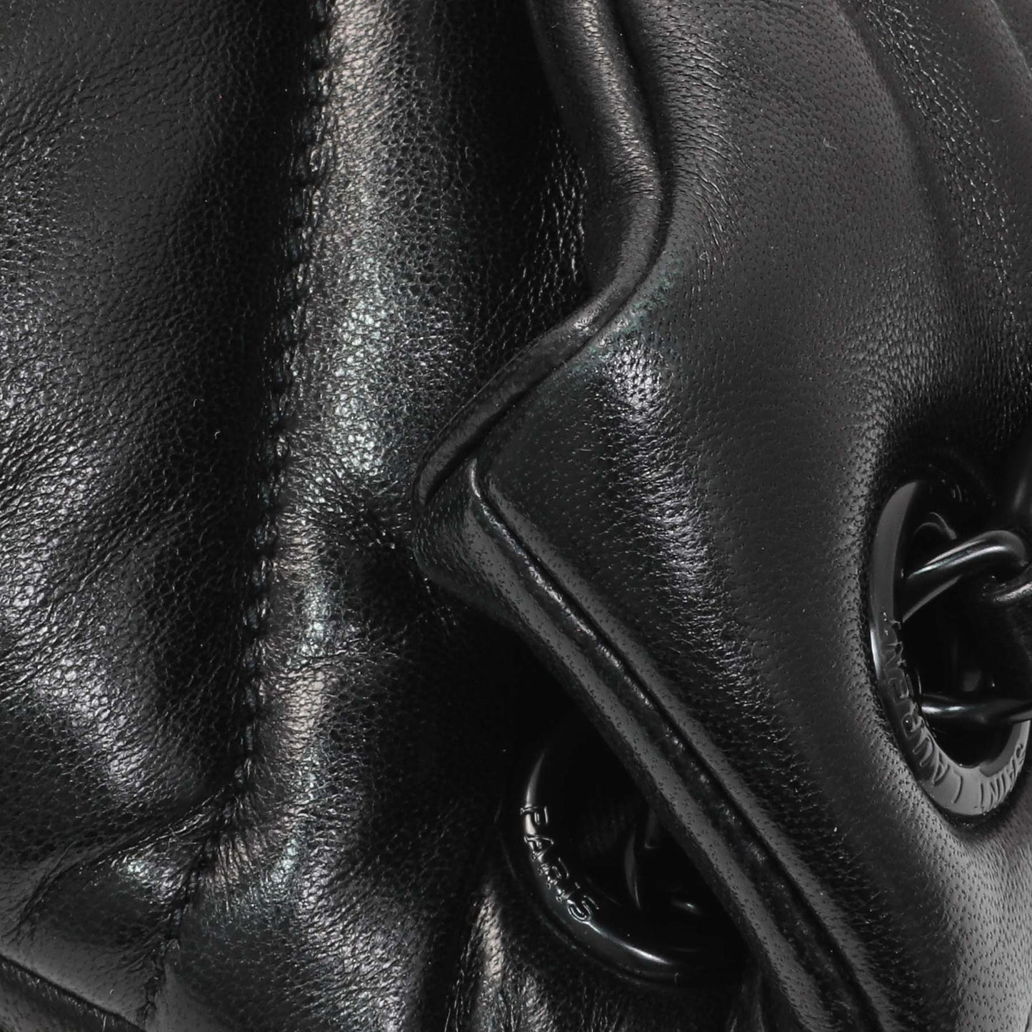 Exclusive Saint Laurent  Black Lambskin Small Loulou Puffer — Alternate View 12