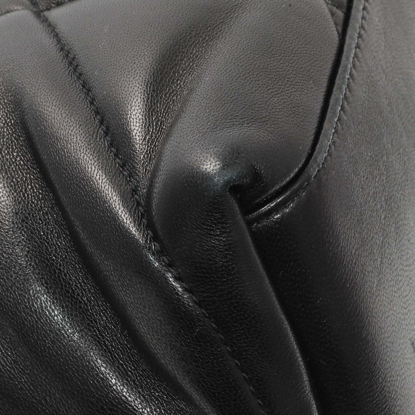 Exclusive Saint Laurent  Black Lambskin Small Loulou Puffer — Lifestyle View