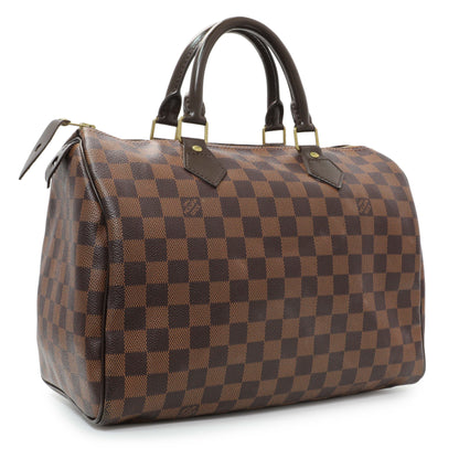 Exclusive Louis Vuitton Damier Ebene Speedy 30 — Side View