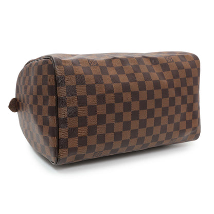 Exclusive Louis Vuitton Damier Ebene Speedy 30 — Back View