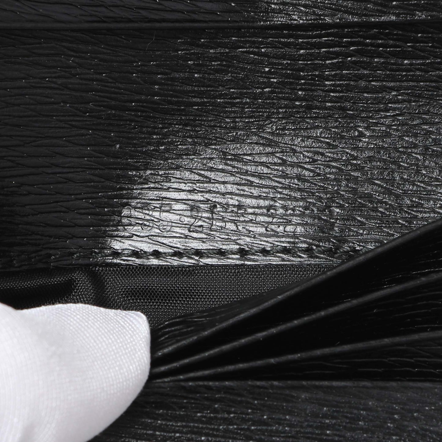 Exclusive Gucci Black Calfskin Vintage Compact Wallet — Lifestyle View