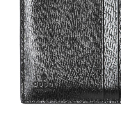 Exclusive Gucci Black Calfskin Vintage Compact Wallet — Detail View