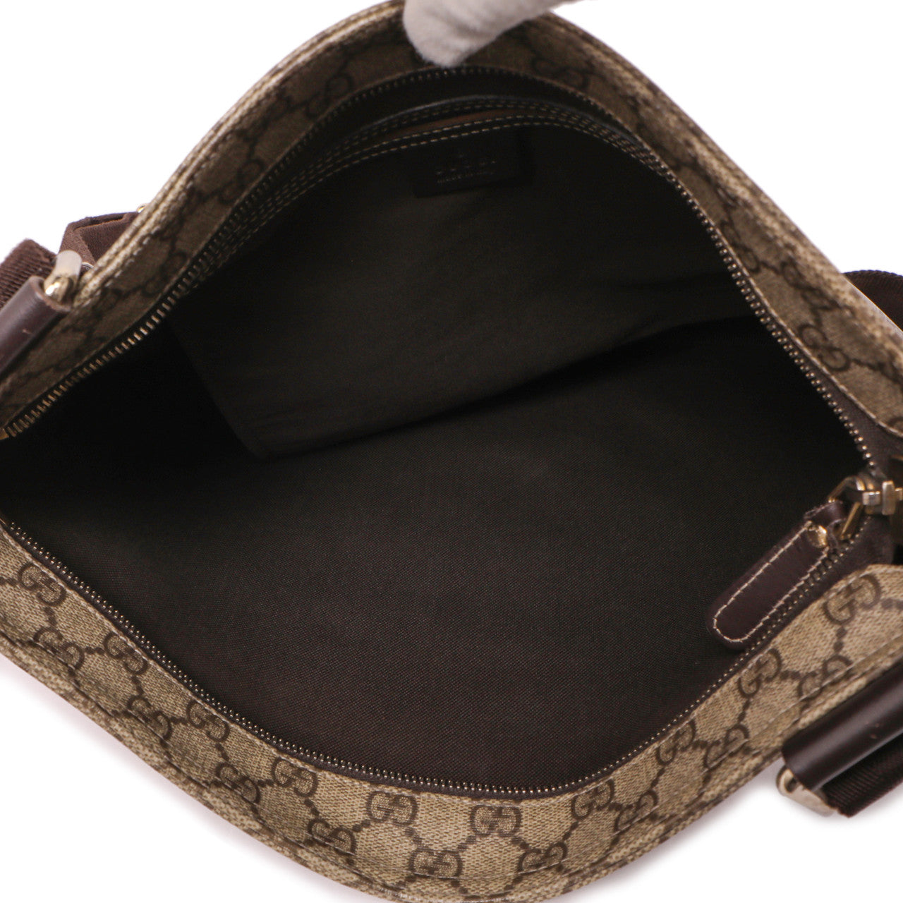 Exclusive Gucci GG Plus Flat Messenger Bag — Lifestyle View