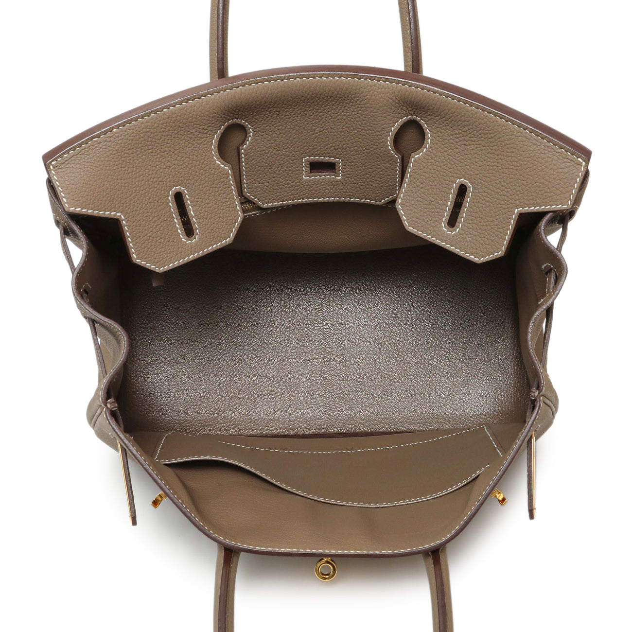 Exclusive Hermes Etoupe Togo Birkin 30 — Alternate View 8
