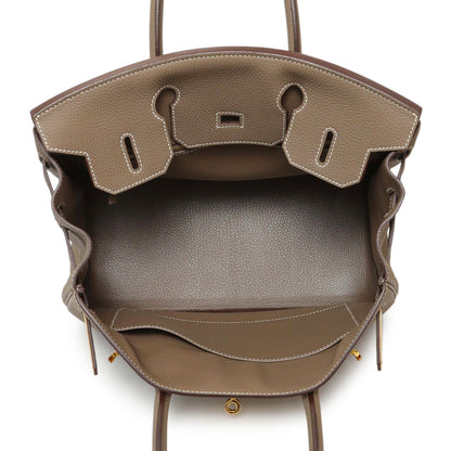 Exclusive Hermes Etoupe Togo Birkin 30 — Alternate View 8