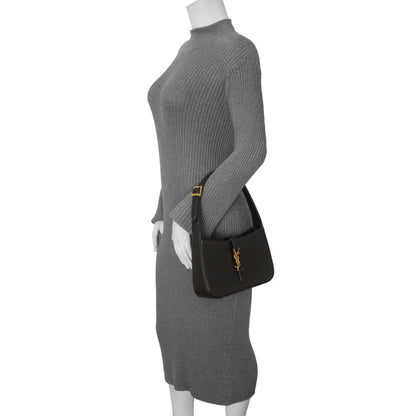 Exclusive Saint Laurent Black Smooth Calfskin Le 5 A 7 Hobo — Alternate View 8