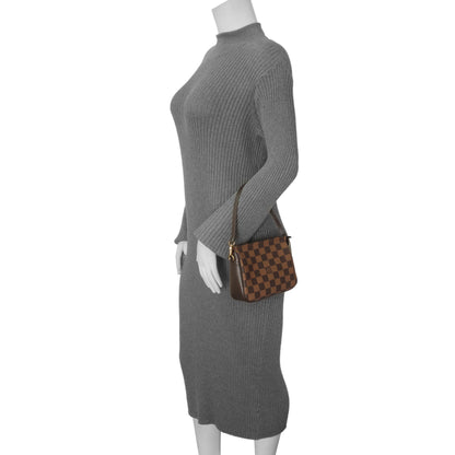 Exclusive Louis Vuitton Damier Ebene Trousse Make Up Bag Pochette — Alternate View 7