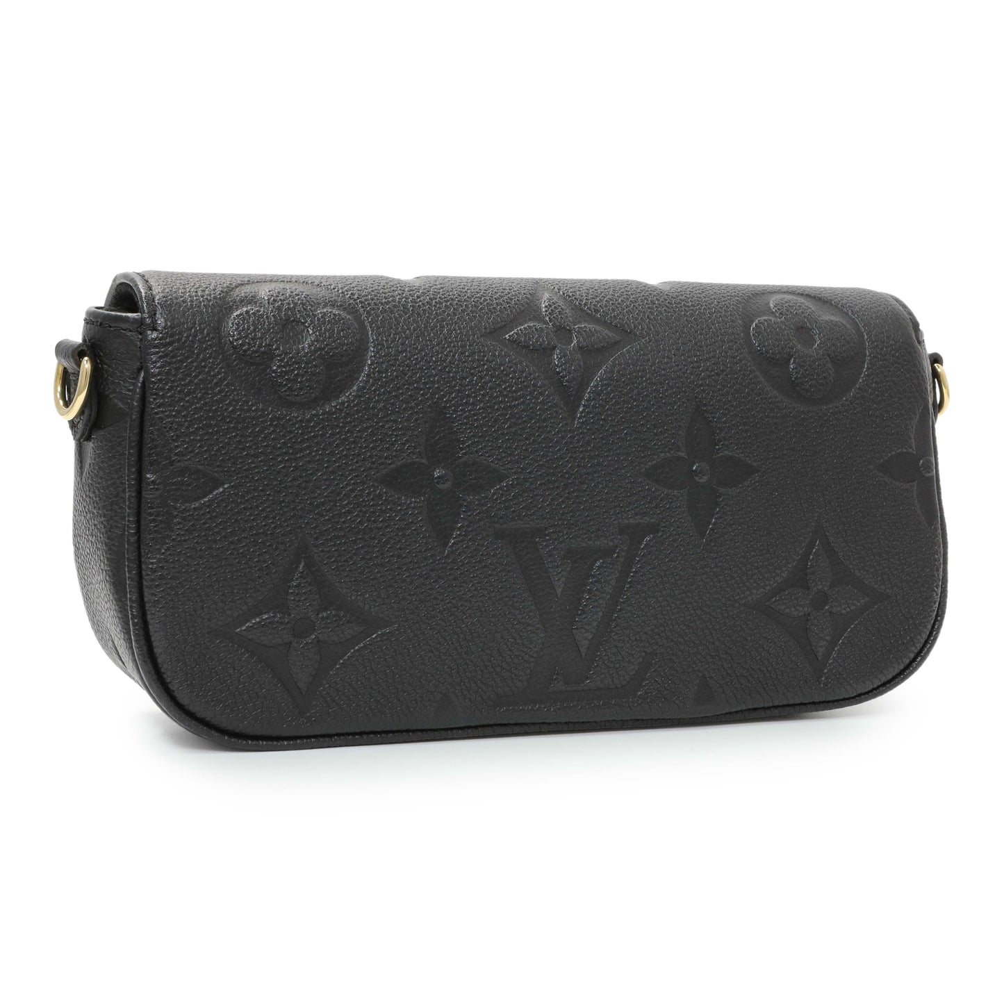 Exclusive Louis Vuitton Empreinte Monogram Giant Ivy Wallet On Chain — Side View