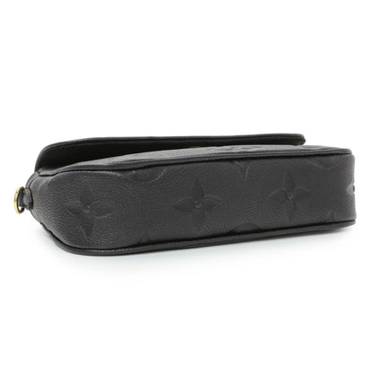 Exclusive Louis Vuitton Empreinte Monogram Giant Ivy Wallet On Chain — Back View
