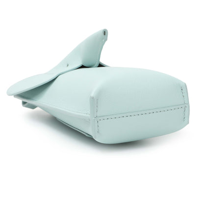 Exclusive Loewe Blue Calfskin Elephant Pouch Crossbody Bag — Back View