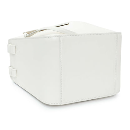 Exclusive Loewe White Calfskin Compact Hammock Shoulder Bag — Top View