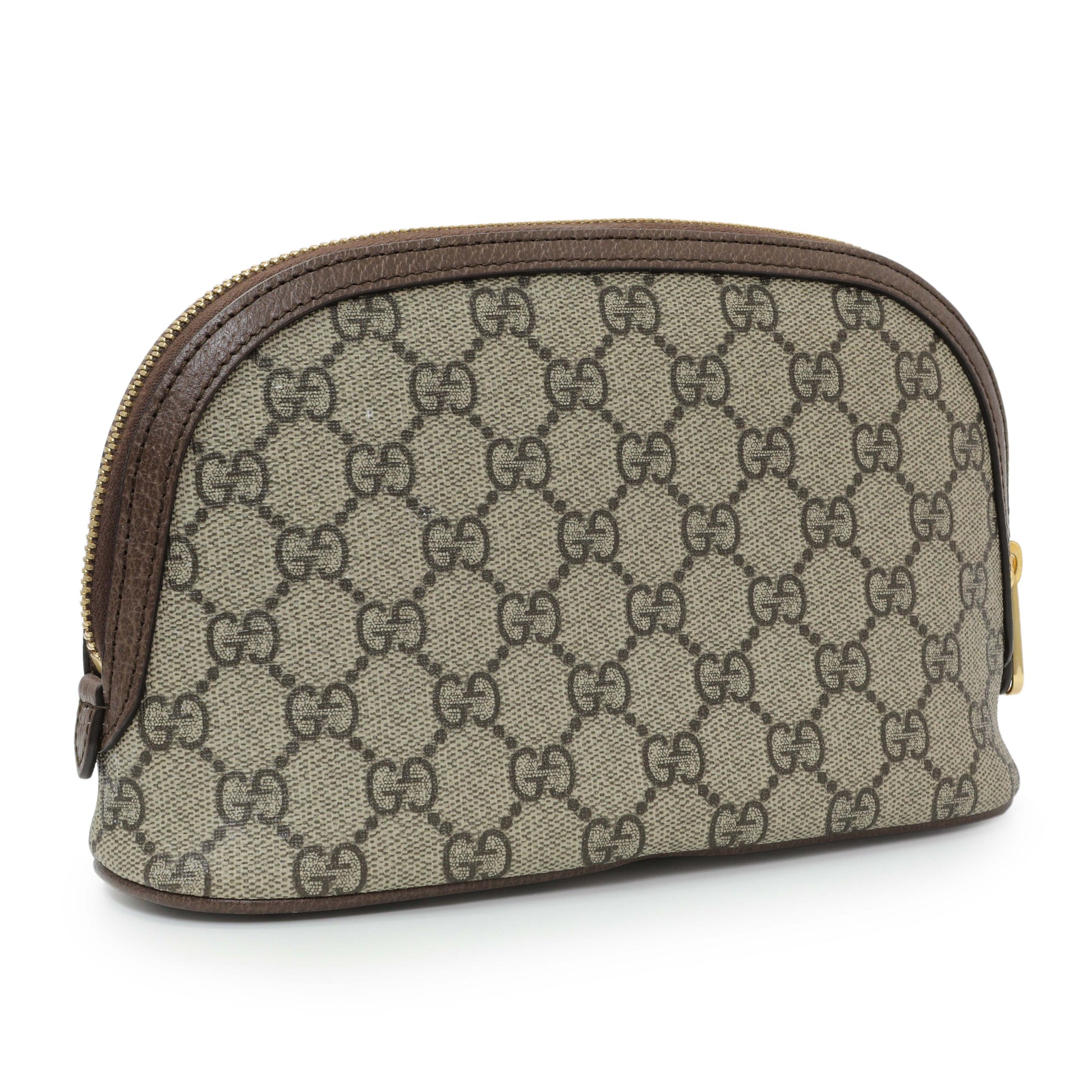 Exclusive Gucci GG Supreme Monogram Ophidia Cosmetic Case — Side View