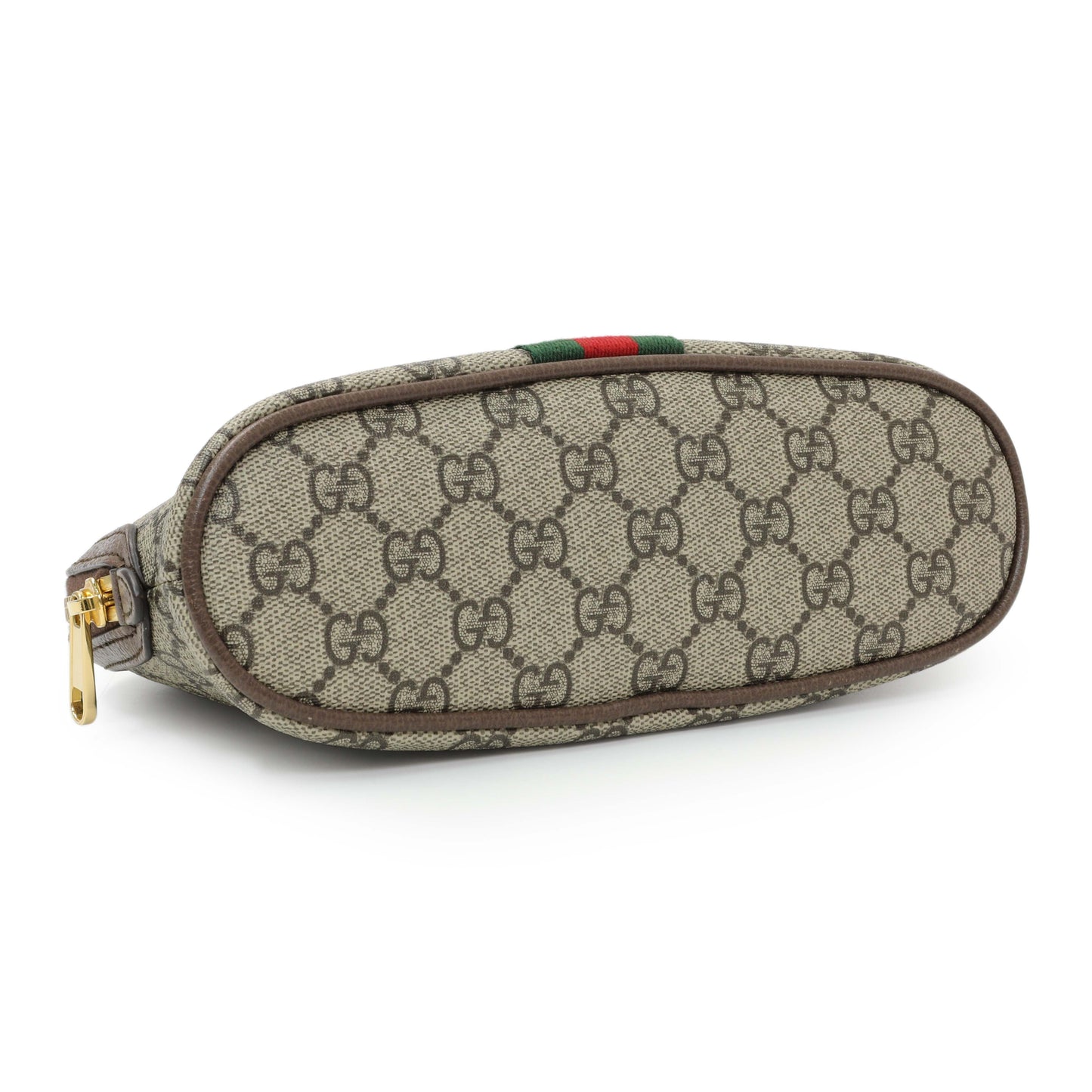 Exclusive Gucci GG Supreme Monogram Ophidia Cosmetic Case — Back View