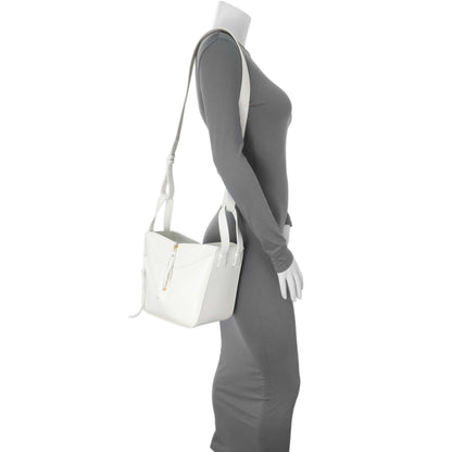 Exclusive Loewe White Calfskin Compact Hammock Shoulder Bag — Alternate View 9