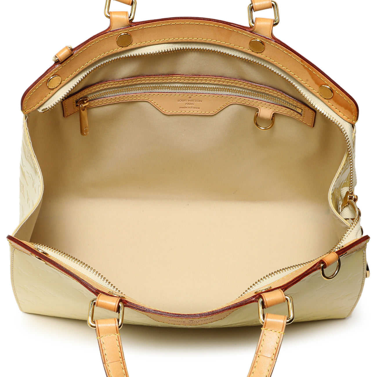 Exclusive Louis Vuitton Blanc Corail Vernis Brea MM — Alternate View 8