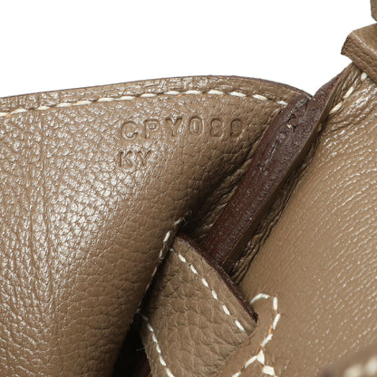 Exclusive Hermes Etoupe Togo Birkin 30 — Alternate View 10