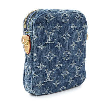 Exclusive Louis Vuitton Denim Fairfax Pochette — Side View