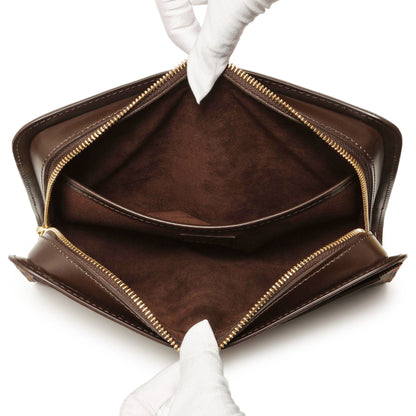 Exclusive Louis Vuitton Damier Ebene Pochette Saint Louis Clutch — Alternate View 8
