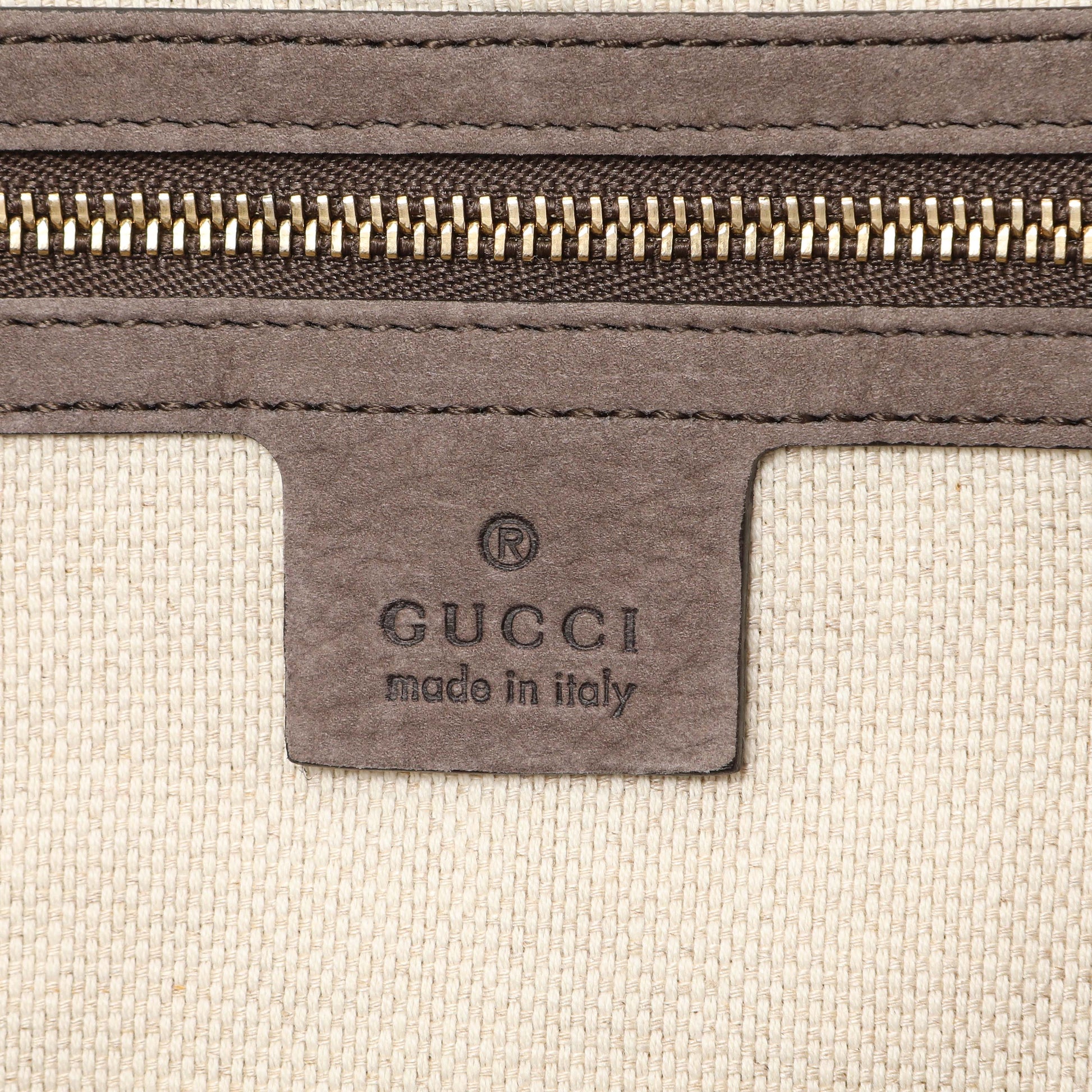 Exclusive Gucci Grey Vitello Range Medium Soho Bowler — Alternate View 9