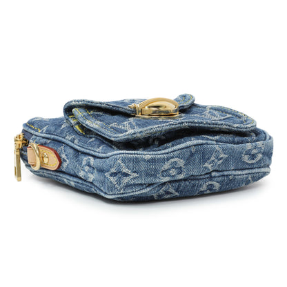 Exclusive Louis Vuitton Denim Fairfax Pochette — Back View