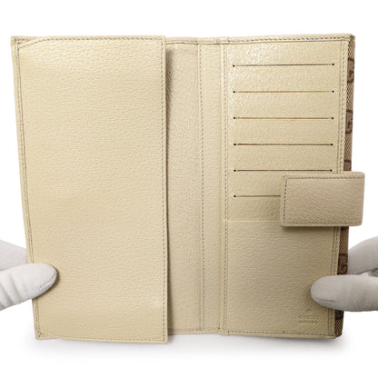 Exclusive Gucci Monogram Eclipse Continental Wallet — Top View