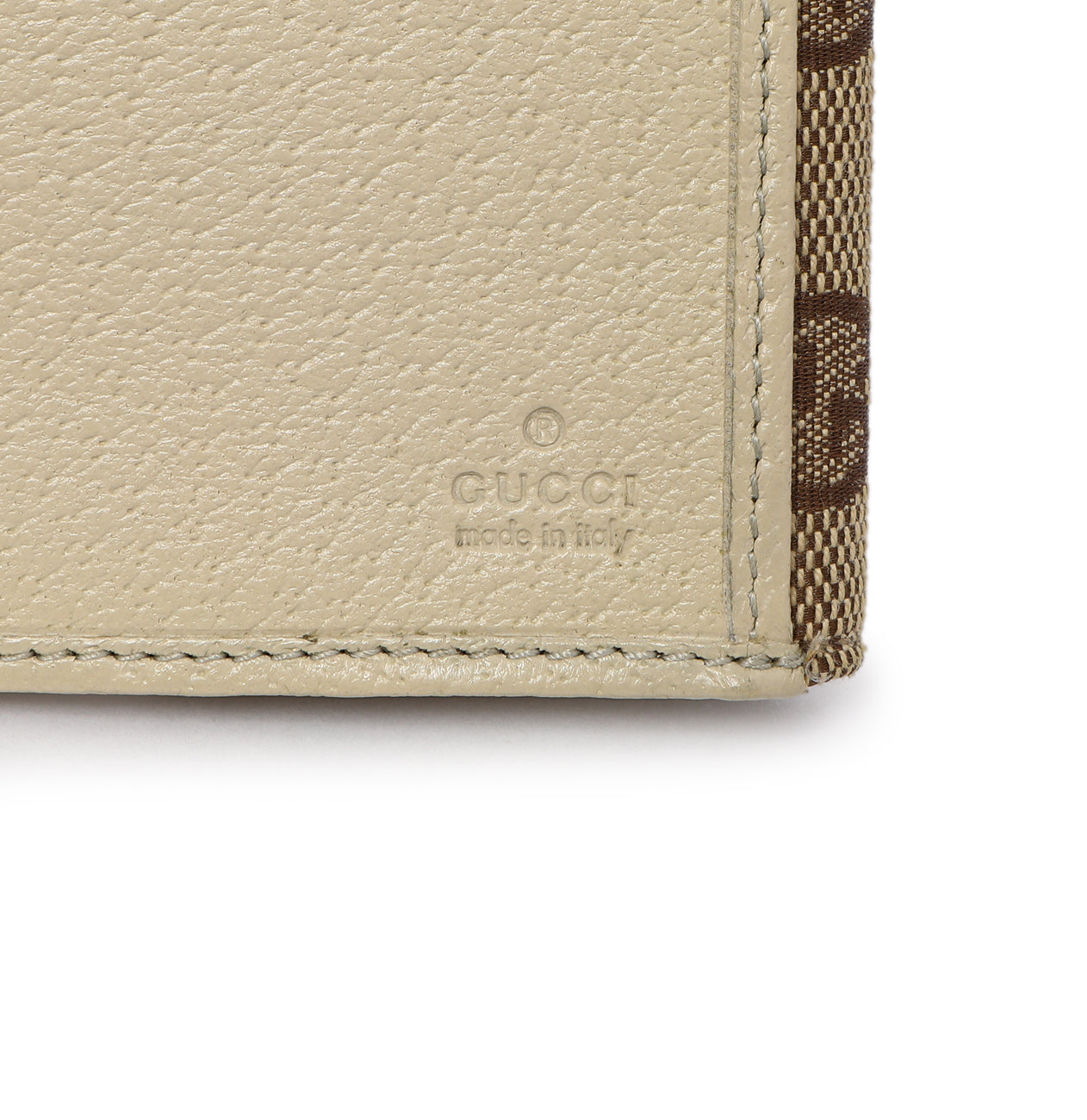 Exclusive Gucci Monogram Eclipse Continental Wallet — Detail View