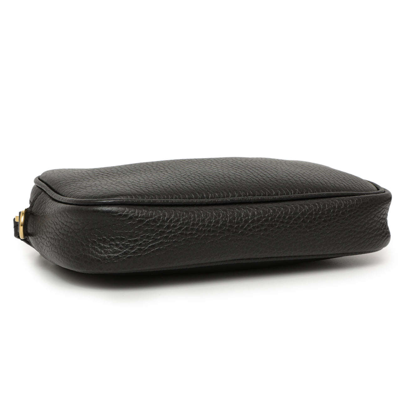 Exclusive Gucci Black Calfskin Super Mini Marmont Crossbody — Top View