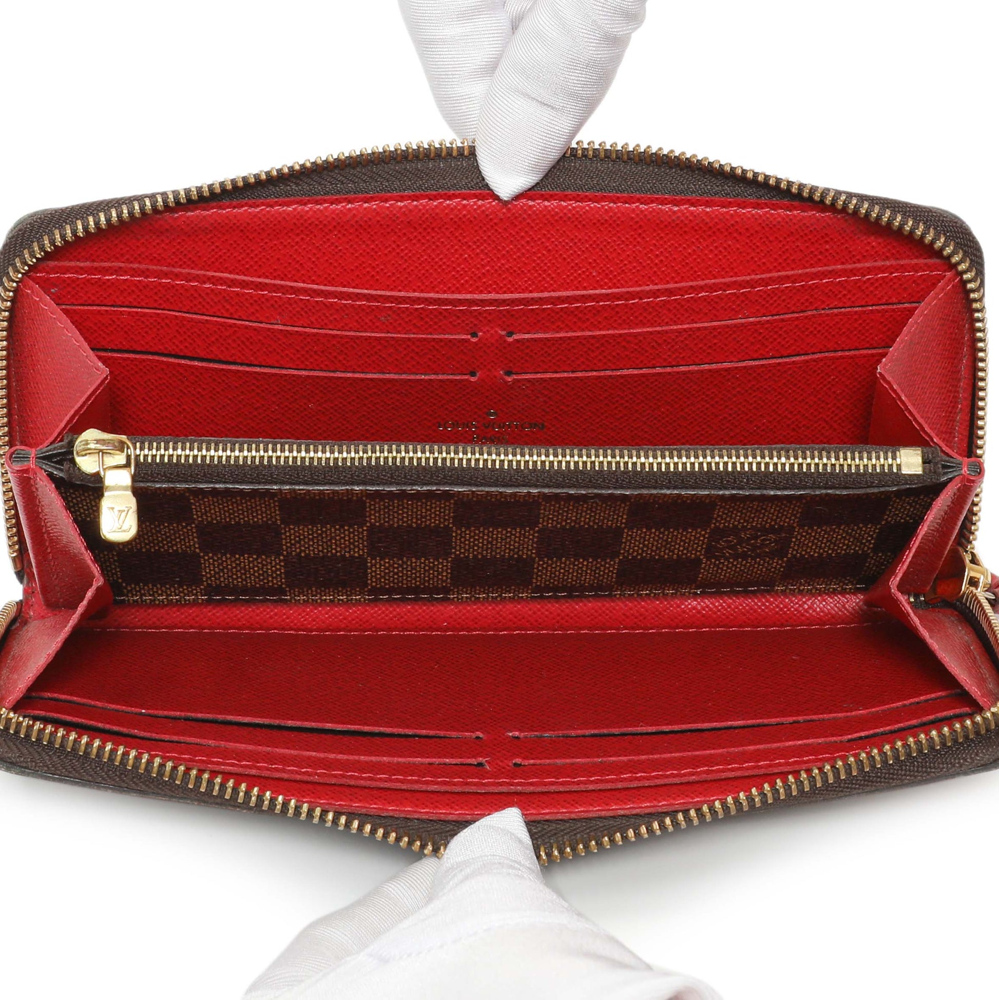 Exclusive Louis Vuitton Damier Ebene Clemence Wallet — Alternate View 8