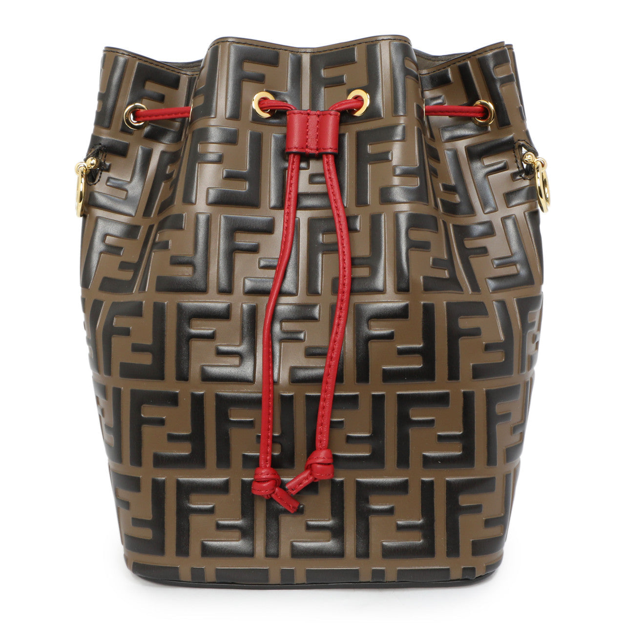 Exclusive Fendi FF 1974 Embossed Calfskin Grande Mon Tresor Bucket Bag — Side View