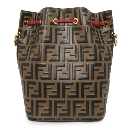 Exclusive Fendi FF 1974 Embossed Calfskin Grande Mon Tresor Bucket Bag — Top View