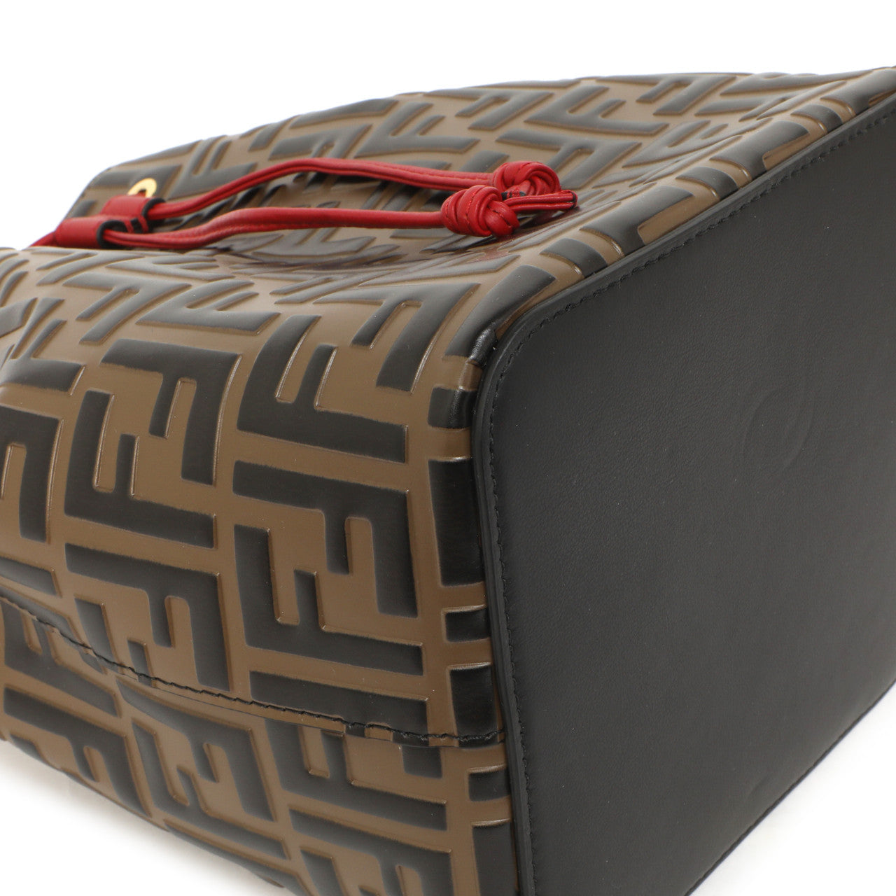 Exclusive Fendi FF 1974 Embossed Calfskin Grande Mon Tresor Bucket Bag — Lifestyle View