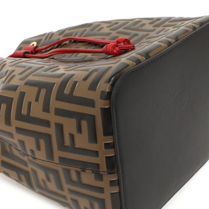 Exclusive Fendi FF 1974 Embossed Calfskin Grande Mon Tresor Bucket Bag — Lifestyle View