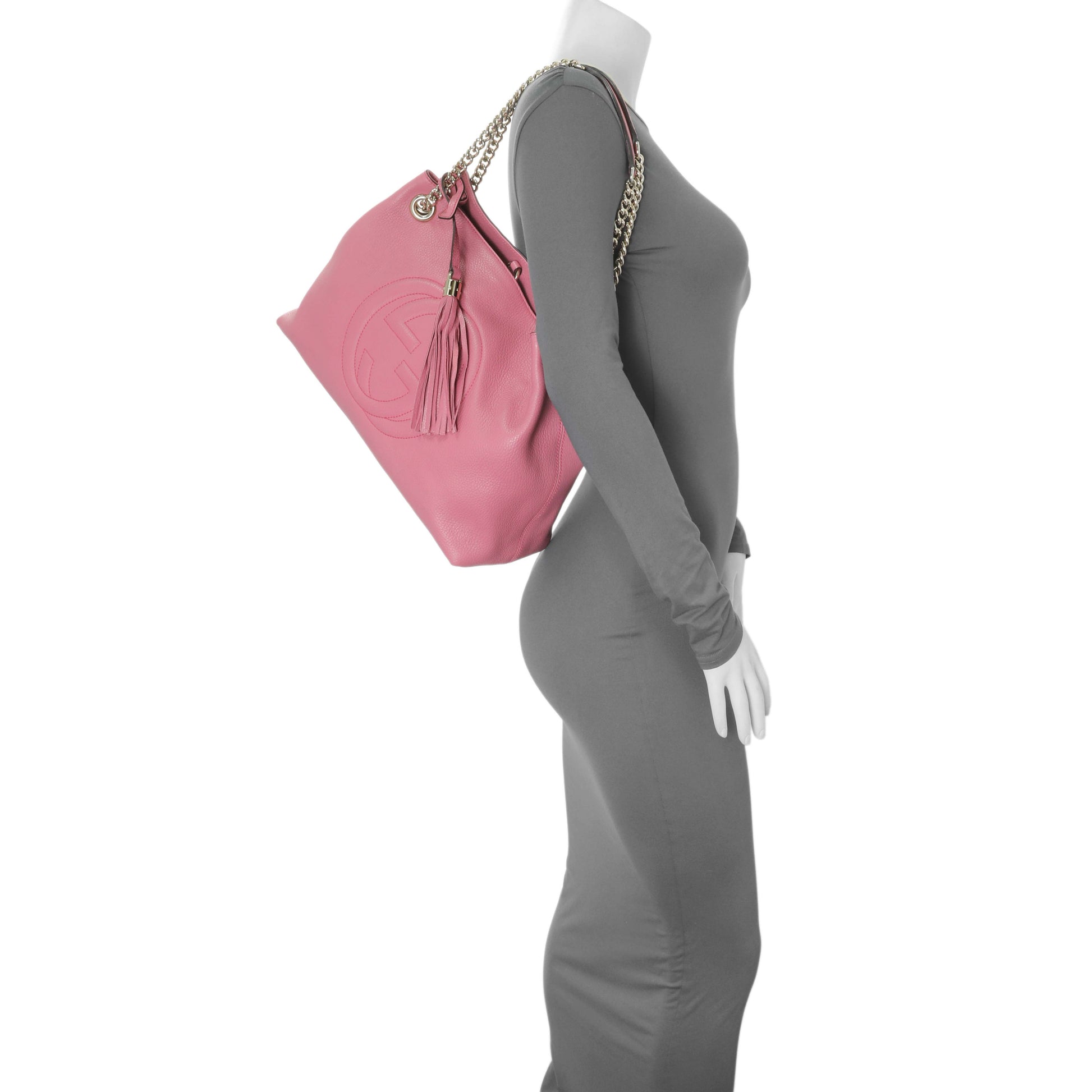 Exclusive Gucci Pink Medium Soho Chain Shoulder Bag — Alternate View 12
