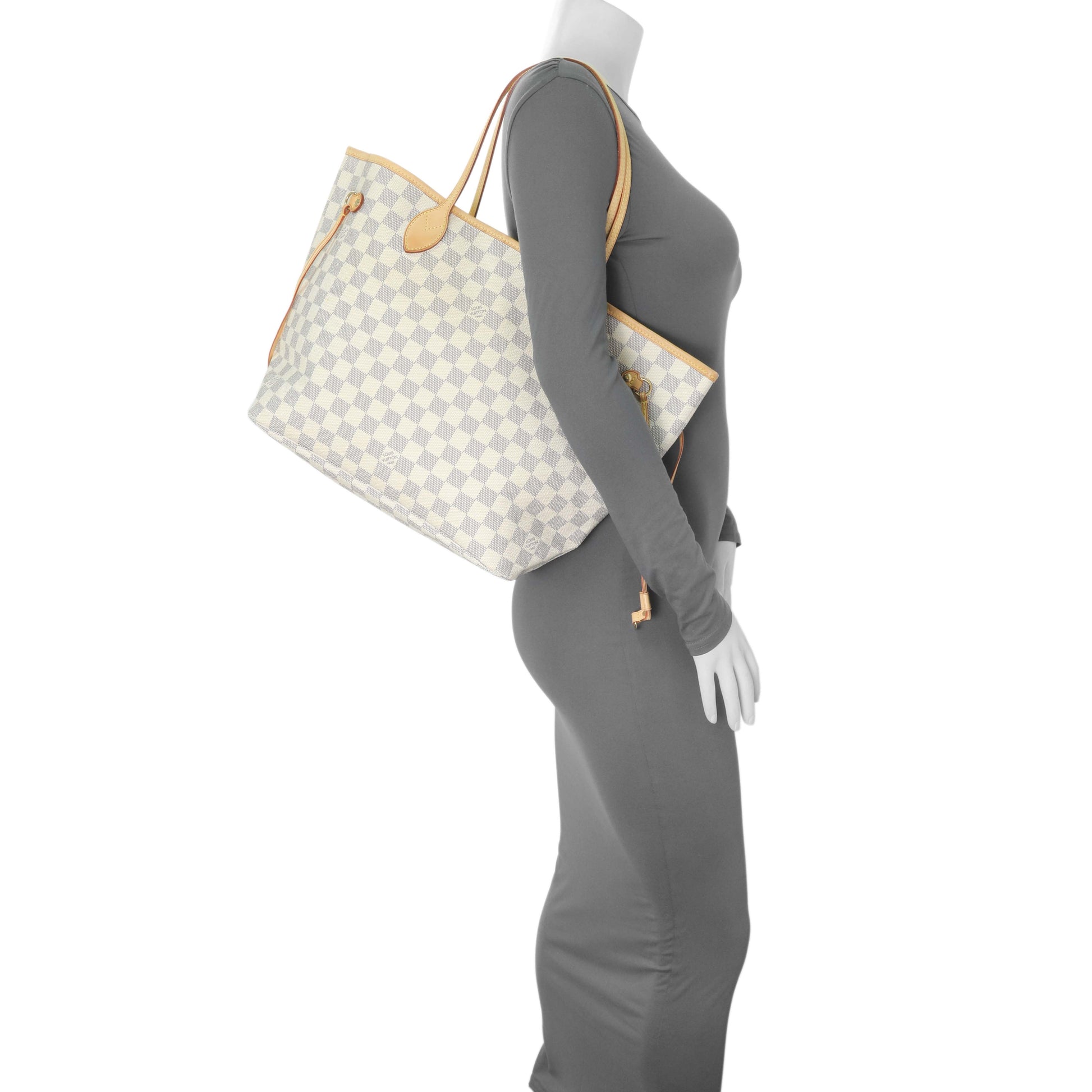 Exclusive Louis Vuitton Damier Azur Neverfull MM — Alternate View 13