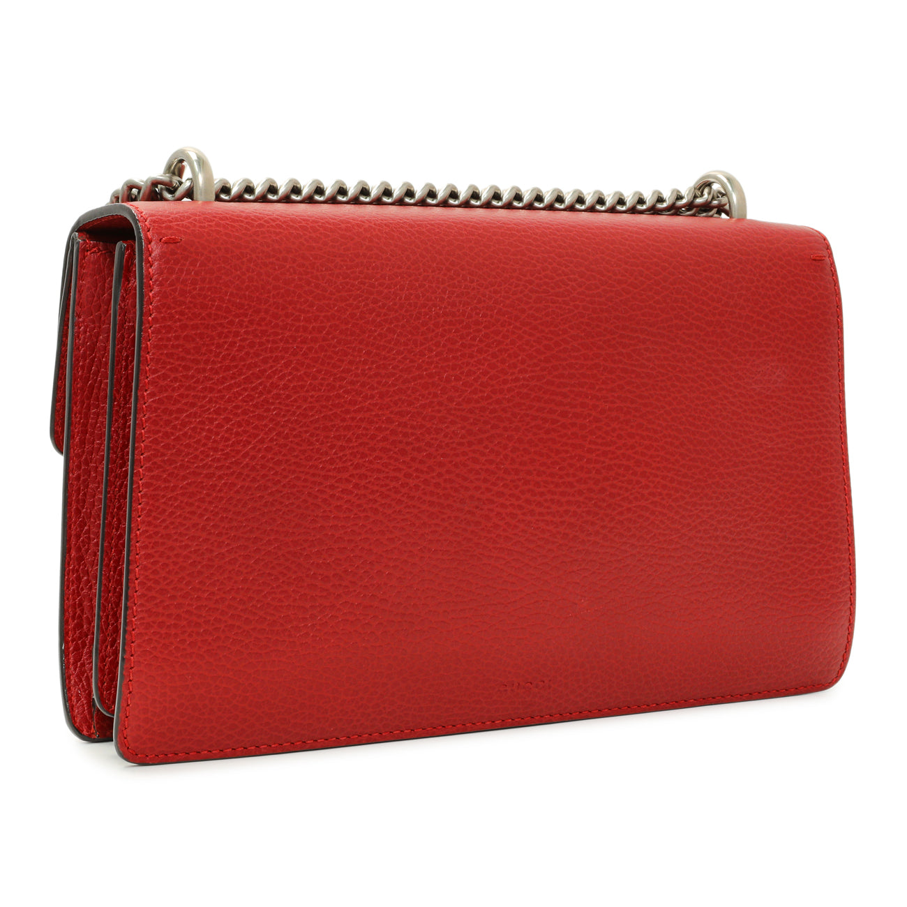 Exclusive Gucci Red Calfskin Small Dionysus Shoulder Bag — Side View