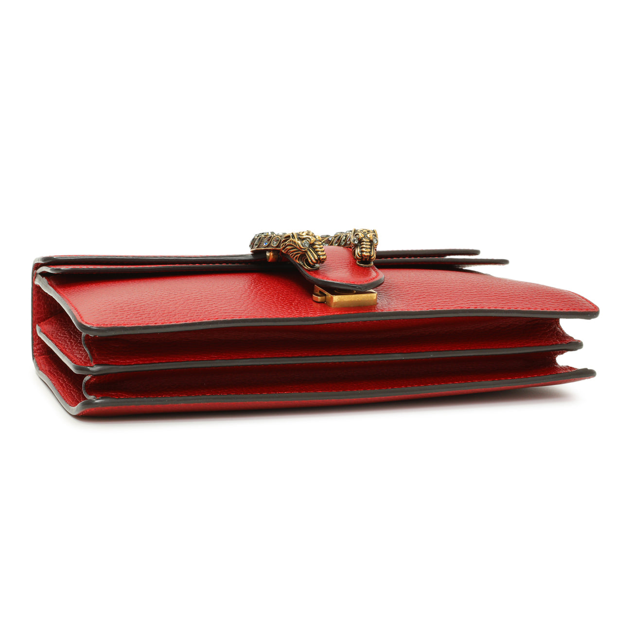 Exclusive Gucci Red Calfskin Small Dionysus Shoulder Bag — Back View