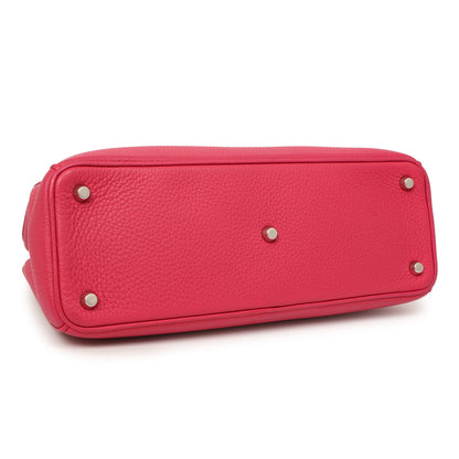 Exclusive Christian Dior Fuchsia Bullcalf Medium Diorissimo Tote — Back View