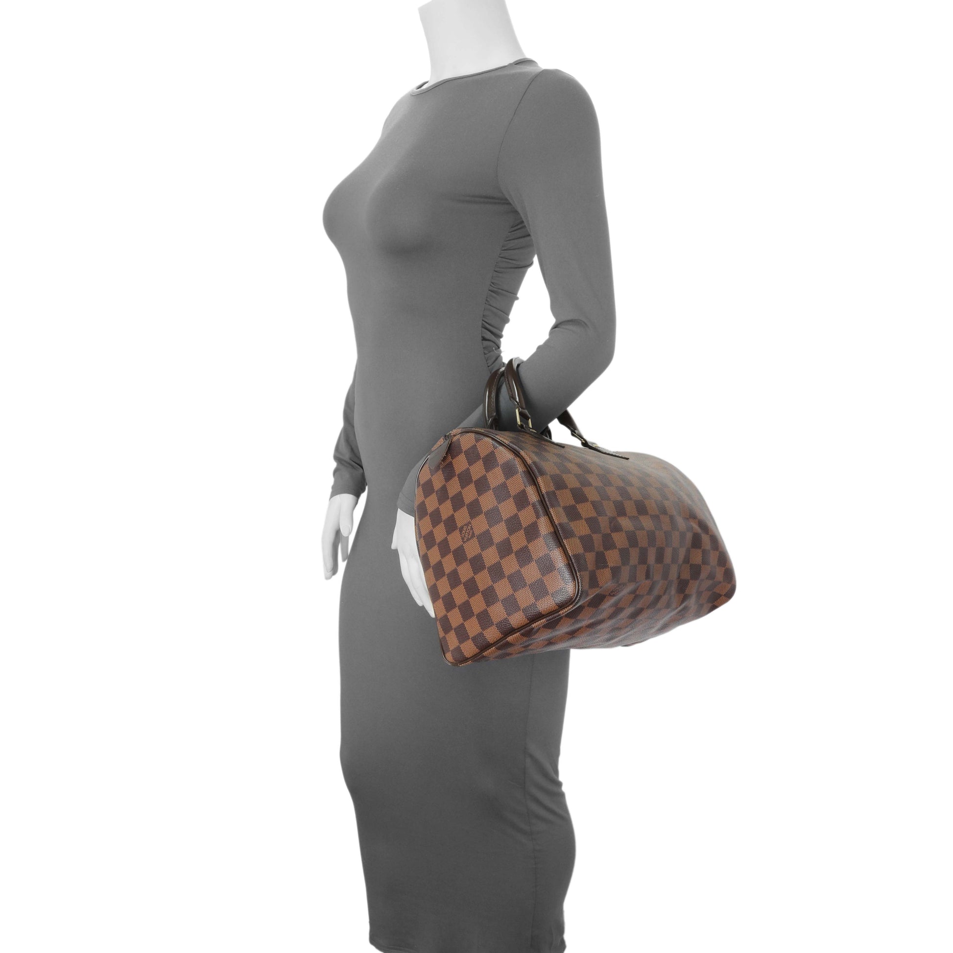 Exclusive Louis Vuitton Damier Ebene Speedy 30 — Alternate View 11