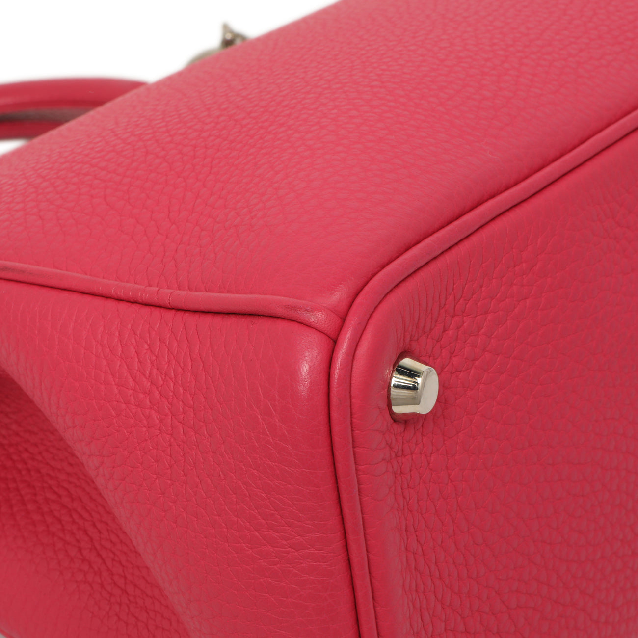 Exclusive Christian Dior Fuchsia Bullcalf Medium Diorissimo Tote — Top View