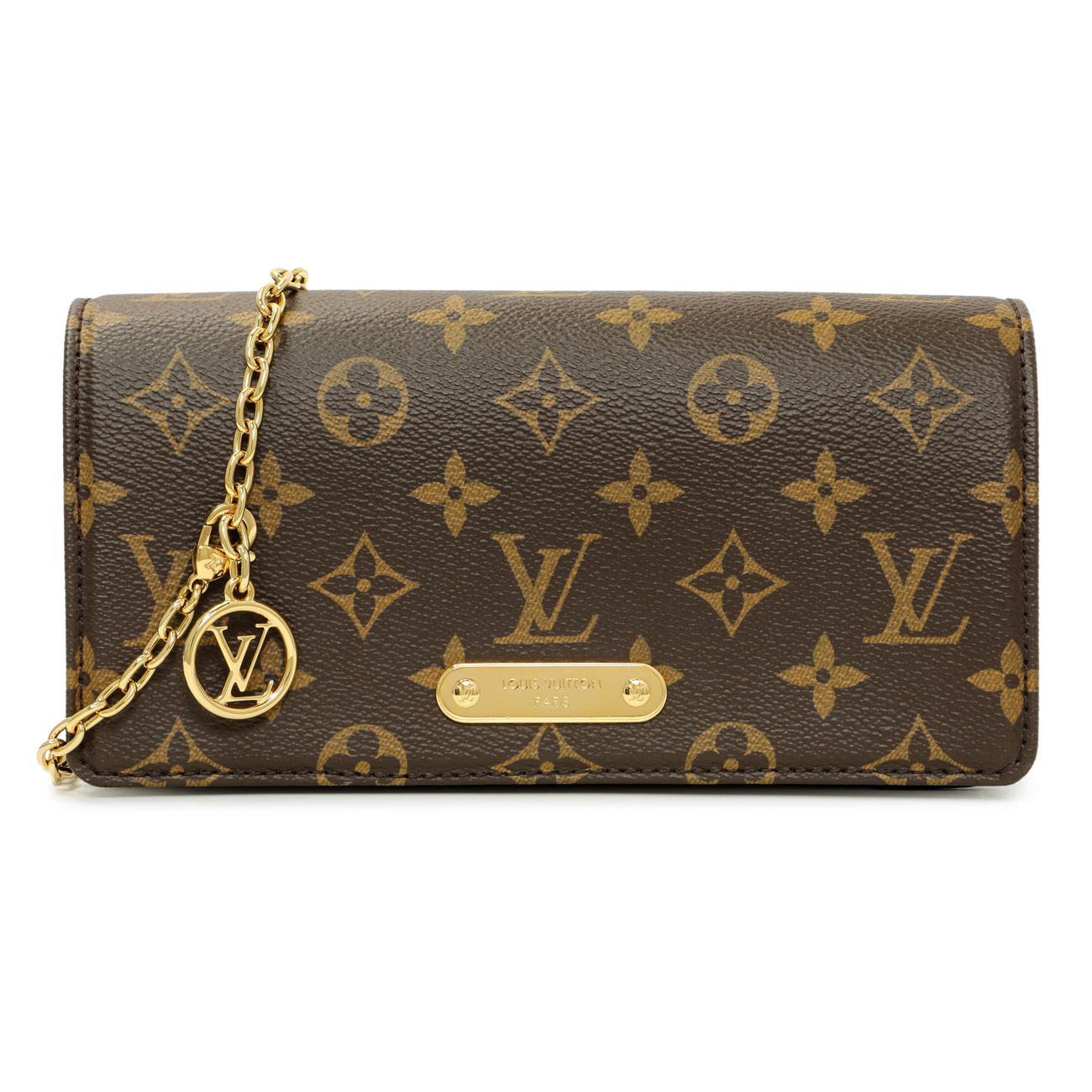Exclusive Louis Vuitton Monogram Wallet On Chain Lily — Front View