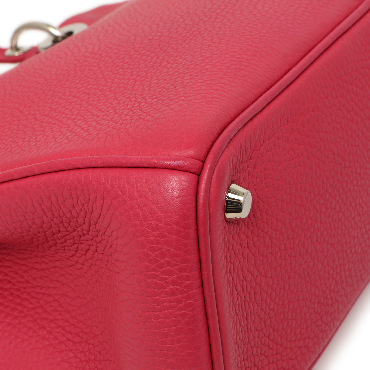 Exclusive Christian Dior Fuchsia Bullcalf Medium Diorissimo Tote — Lifestyle View