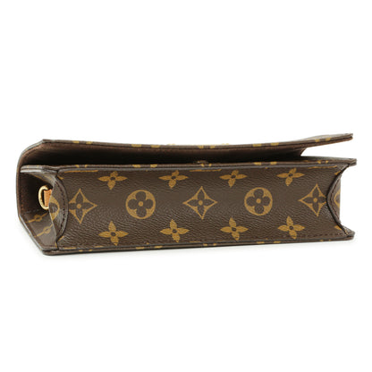Exclusive Louis Vuitton Monogram Wallet On Chain Lily — Back View