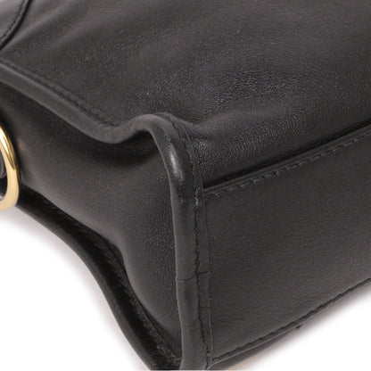 Exclusive Balenciaga Black Calfskin Metal Plate Mini  City — Alternate View 7