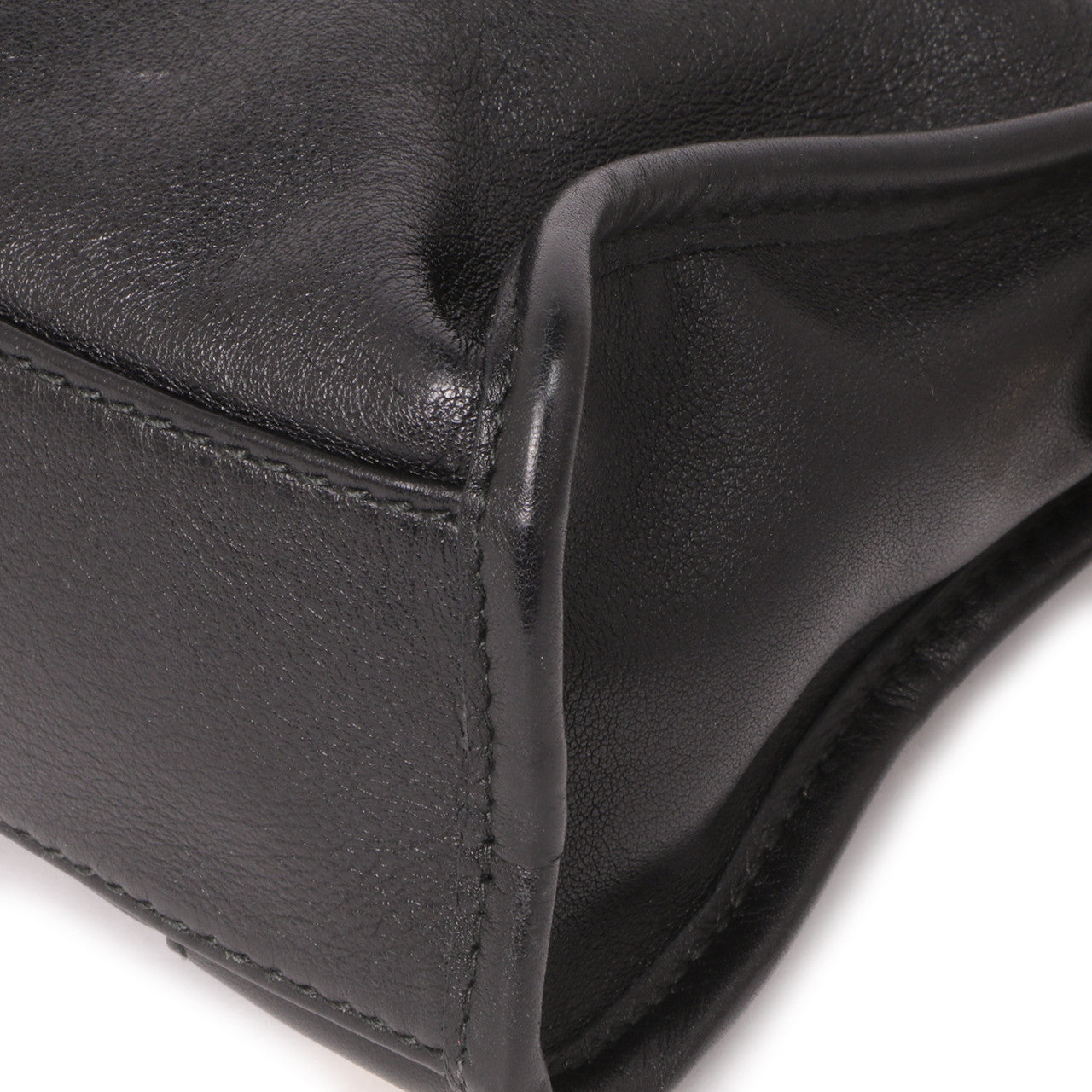 Exclusive Balenciaga Black Calfskin Metal Plate Mini  City — Alternate View 8