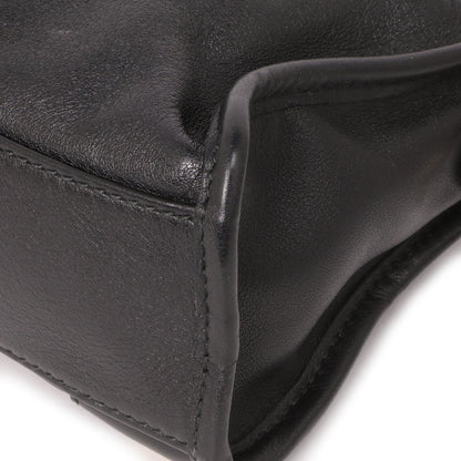 Exclusive Balenciaga Black Calfskin Metal Plate Mini  City — Alternate View 8