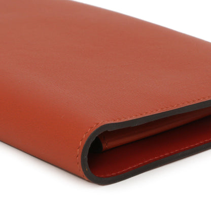 Exclusive Hermes Vermillion Swift Leather Dogon Duo  Wallet — Alternate View 7