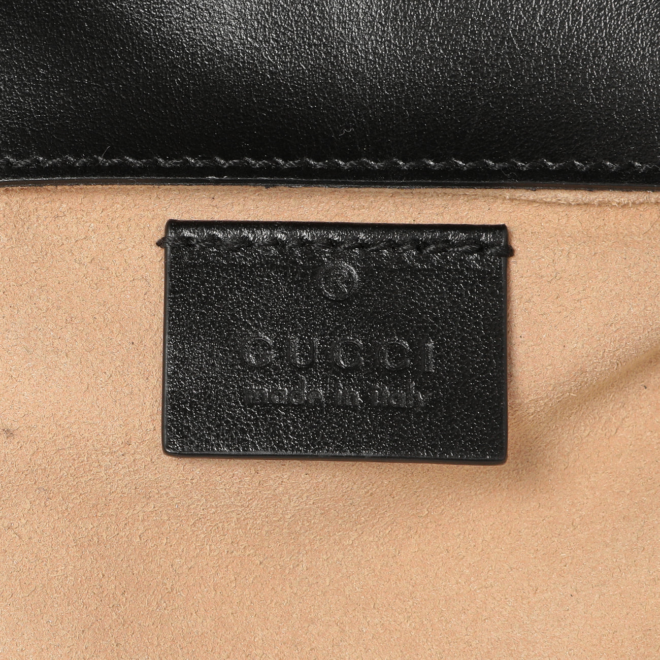 Exclusive Gucci Black Calfskin Matelasse Super Mini GG Marmont — Alternate View 9