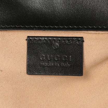 Exclusive Gucci Black Calfskin Matelasse Super Mini GG Marmont — Alternate View 9