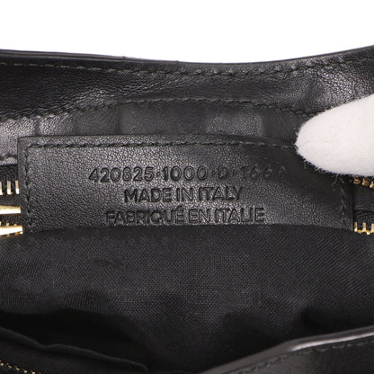 Exclusive Balenciaga Black Calfskin Metal Plate Mini  City — Alternate View 11